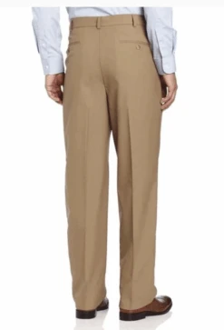 Ascott Browne Expander Waistband Pleated Front Wool Blend Dress Pants 3 Colors 44, 50, 54 -Big&Tall Outlet AsBrnTanback 52537.1628868632