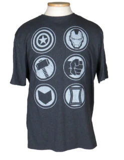 Marvel Avengers Logos Charcoal Tee 3X