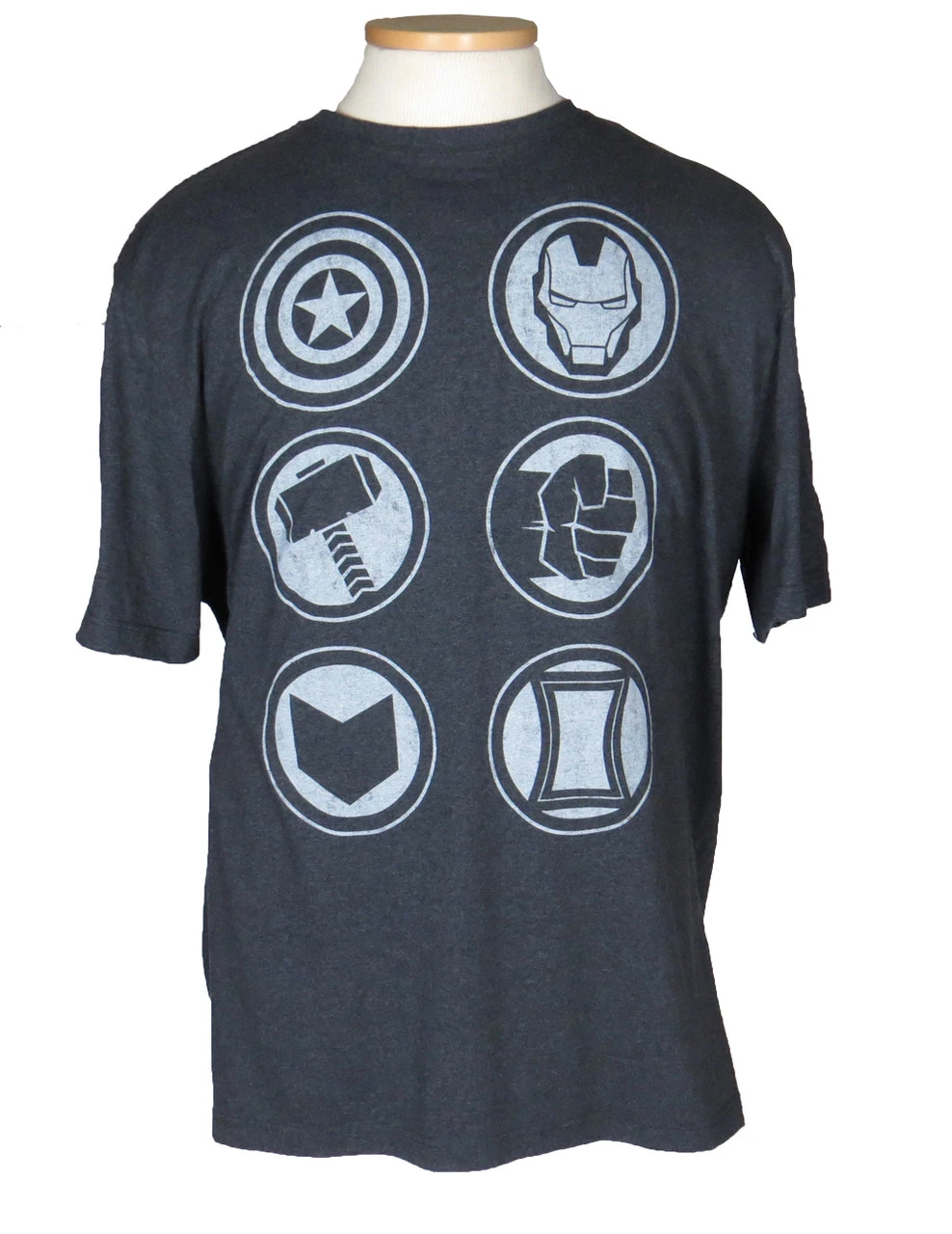 Marvel Avengers Logos Charcoal Tee 3X 3 Marvel Avengers Logos Charcoal Tee 3X