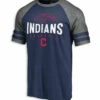 MLB Cleveland Indians Raglan Tee LT, 2X, 2XT, 3X -Big&Tall Outlet ClIndiansRaglantee 48693.1635872716