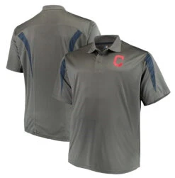 Majestic Cleveland Guardians Gray Contract Polo XLT, 2XT, 3X 7 Majestic Cleveland Guardians Gray Contract Polo XLT, 2XT, 3X -Big&Tall Outlet Contract Polo 3 30651.1563907688