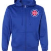 Majestic Chicago Cubs Full Zip Poly Hoodie Royal Blue, 2X -Big&Tall Outlet Cubs Poly Full Zip Hoodie 66494.1506707959
