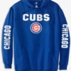 MLB Chicago Cubs MLB Fleece Hoodie 2X -Big&Tall Outlet Cubs with sleeve print 66068.1613151662