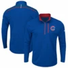 Majestic Chicago Cubs Coolbase Quarter Zip XLT, 2X, 2XT, 3X, 3XT, 4X, 4XT, 5XT, 6X -Big&Tall Outlet CubsQuarterZip 59648.1651847943