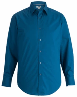Edwards Long Sleeve Stretch Broadcloth Sport Shirt 5 Colors 3X, 4X, 5X, 6X -Big&Tall Outlet Edsstrbrdclthfrnavy 40609.1698775479