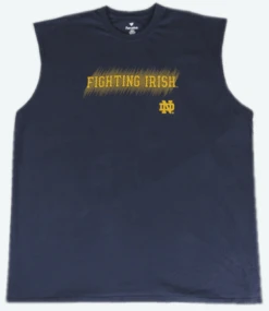 Fanatics Notre Dame Navy Sleeveless Tee Shirt, 4XT, 5X, 5XT, 6X