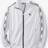 Fila Taped Logo White Track Jacket 2XT, 3X -Big&Tall Outlet FilaWhiteTrackJckt 97799.1699903976
