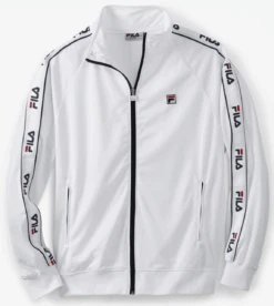 Fila Taped Logo White Track Jacket 2XT, 3X