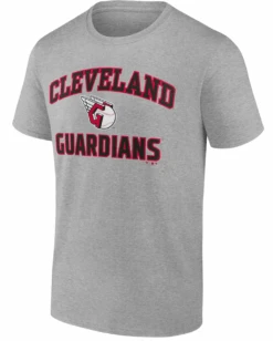Fanatics MLB Cleveland Guardians Heather Gray Short Sleeve Tee Shirt 5XT