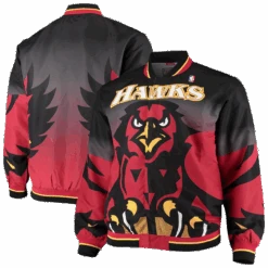 Mitchell & Ness Atlanta Hawks Hardwood Classics Authentic Warm-Up Full-Snap Jacket 2X -Big&Tall Outlet HawksCoat1 91671.1613661777