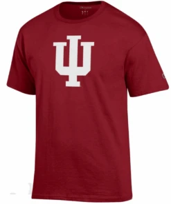 Champion Indiana University Cardinal Red Short Sleeve T Shirt, 3X, 4X, 5X