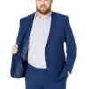 Kenneth Cole Reaction Modern Blue 2-Piece Suit, 44L Jacket; 37"Waist X32" Inseam Pants -Big&Tall Outlet KColeModBlueGuy 99876.1636487457