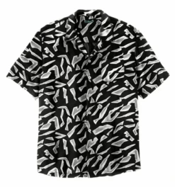 King Size Printed Rayon Short Sleeve Shirt 2X