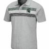 Colosseum Stinson Michigan State Heather Gray Polo 2X, 3X, 4X, 5X