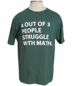 Math Short Sleeve Printed Tee Shirt 2X, 2XT, 3X, 3XT, 4X, 5X