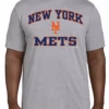 Fanatics MLB New York Mets Heather Gray Short Sleeve Tee Shirt 5XT -Big&Tall Outlet NYMetsTee 38476.1695411352