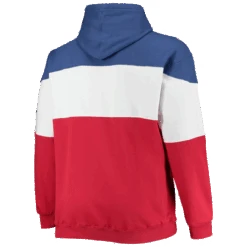New York Rangers Fanatics Branded NHL Colorblock Fleece Hoodie XLT, 4XT -Big&Tall Outlet NYRangersHoodieBack 26625.1642428377