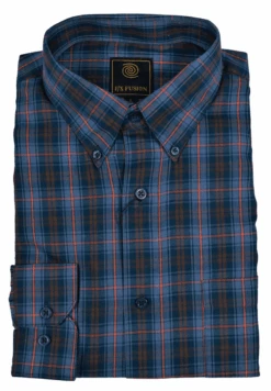 F/X Fusion Long Sleeve Sport Shirts 13 Patterns LT, 4XT, 5X, 5XT, 6X, 6XT -Big&Tall Outlet Navyorangemultiplaid 46018.1624371108