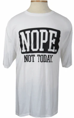 Nope, Not Today Short Sleeve Printed Tee Shirt 3 Colors 2X, 3X, 5X 7 Nope, Not Today Short Sleeve Printed Tee Shirt 3 Colors 2X, 3X, 5X -Big&Tall Outlet Nopeteewhite 02613.1685037142