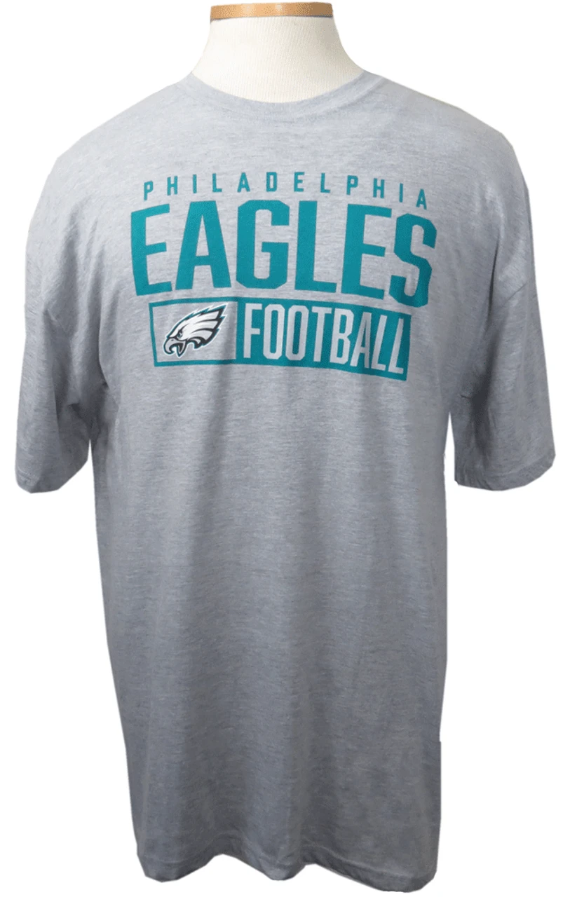 Fanatics Philadelphia Eagles Box Pop Heather Gray Tee Shirt 4X, 5X 2 Fanatics Philadelphia Eagles Box Pop Heather Gray Tee Shirt 4X, 5X