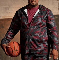 Reebok Speedwick Hooded Fleece Jacket 2X, 2XT, 3X, 3XT, 4X, 4XT, 5X, 6X