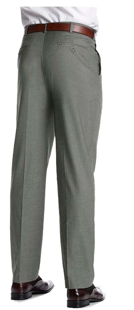 Savane Flex Gabardine Flat Front Straight Fit Dress Pants 44, 46, 50 4 Savane Flex Gabardine Flat Front Straight Fit Dress Pants 44, 46, 50 - Image 2