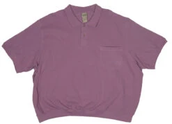 Scandia Woods Short Sleeved Lavender Pique Polo Banded Bottom 5X, 6X