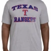 Fanatics MLB Texas Rangers Heather Gray Short Sleeve Tee Shirt 5XT -Big&Tall Outlet TexasRangerstee 74801.1695411821