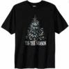 King Size Tis The Season Funny Christmas Lights Black Tee Shirt 8X, 9X -Big&Tall Outlet Tistheseason 11587.1725476967