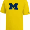 Champion University Of Michigan Maize Primary Logo Tee 2XT -Big&Tall Outlet UofMIMaizeTee 47339.1664556859