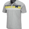 Colosseum Stinson University Of Michigan Heather Gray Polo 2X, 3X, 4X -Big&Tall Outlet UofMStinsonPolo 59229.1606931207