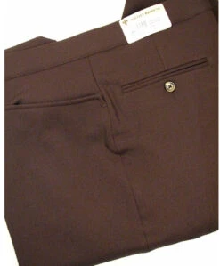 Ascott Browne Gabardine Twill Brown Beltless Pants 46, 52, 58