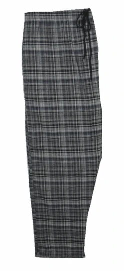 Retreat Black & White Plaid Flannel Lounge Pants 2X, 3X