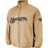 Majestic Milwaukee Brewers Double On-Field Jacket 3X, 4X, 5X -Big&Tall Outlet brewersjacket 92081.1631896517