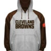 NFL Cleveland Browns Full Zip Raglan Hoodie XLT, 3X 2 NFL Cleveland Browns Full Zip Raglan Hoodie XLT, 3X -Big&Tall Outlet brownsfziphoodie 03379.1585241564