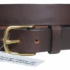 Handcrafted Solid Leather Belt, 1 1/4" Width, Brown Or Black 40, 42, 44, 46, 48, 50, 52, 54, 56, 58 -Big&Tall Outlet brownthin 69222.1704906589