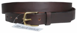 Handcrafted Solid Leather Belt, 1 1/4" Width, Brown Or Black 40, 42, 44, 46, 48, 50, 52, 54, 56, 58