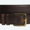 Canterbury Brown Oil Tanned Leather Belt Size 44 -Big&Tall Outlet canterberrybrn 50659.1690914156