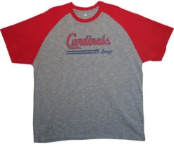 MLB St. Louis Cardinals Short Sleeve Raglan Tee 3X