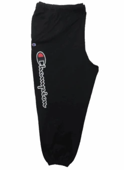 Champion Powerblend Black Script Fleece Pant XLT, 2X, 2XT, 3X, 4X