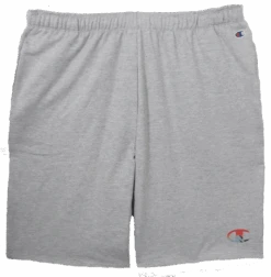 Champion Heather Gray Mountain Logo Fleece Shorts LT, 2XT, 3X