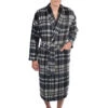 Residence Plush Charcoal Plaid Robe 1X/2X -Big&Tall Outlet charcplaidresrobe 09961.1553019083