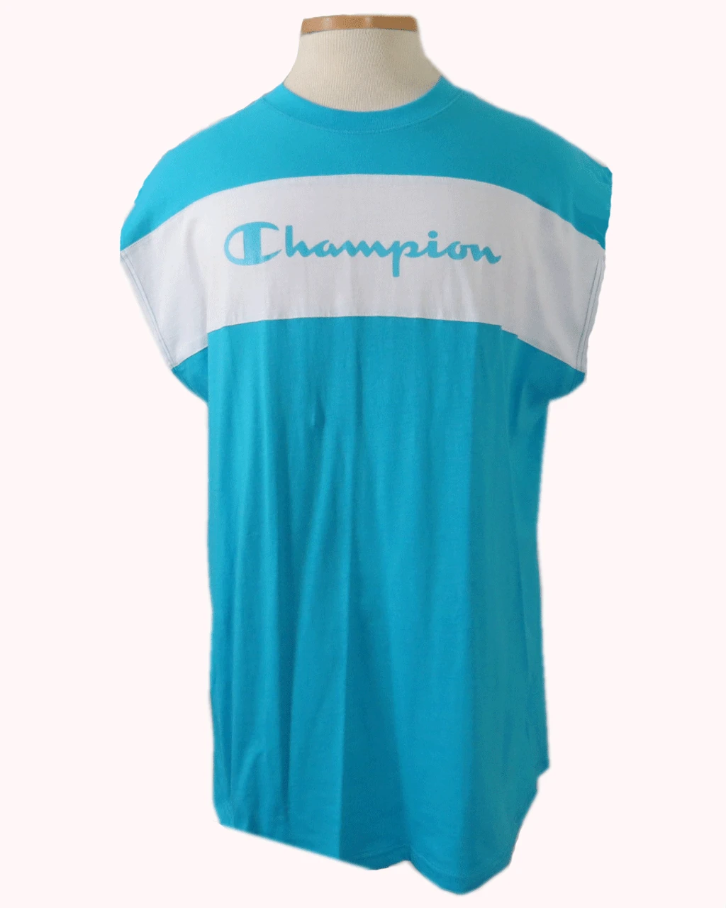 Champion Script Logo Chest Stripe Muscle Tee 3 Colors XLT, 2X, 2XT, 3X 3 Champion Script Logo Chest Stripe Muscle Tee 3 Colors XLT, 2X, 2XT, 3X