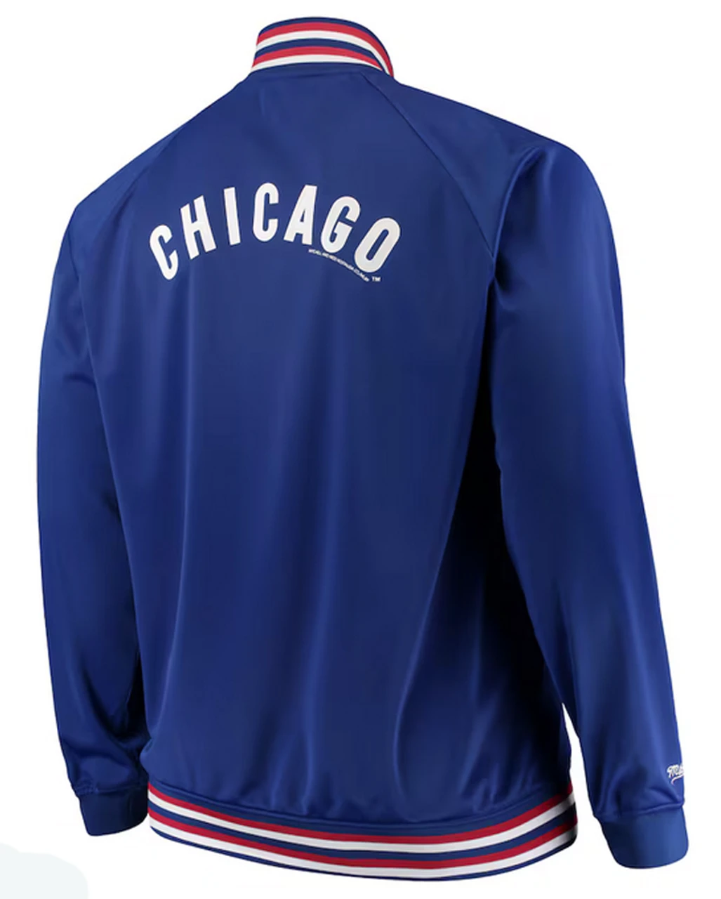 Mitchell & Ness Chicago Cubs Tricot Full Zip Track Jacket, 3XT, 4XT 5 Mitchell & Ness Chicago Cubs Tricot Full Zip Track Jacket, 3XT, 4XT - Image 3