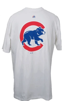 Majestic Chicago Cubs Walking Bear White Tee 3XT