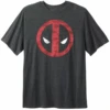 Marvel Comics Deadpool Heather Charcoal Printed Tee XLT -Big&Tall Outlet deadpooltee 21736.1725469325