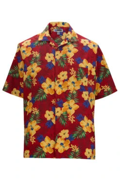 Edwards Hibiscus Multi-Colored Hawaiian Camp Shirt 3 Colors, 6X 7 Edwards Hibiscus Multi-Colored Hawaiian Camp Shirt 3 Colors, 6X -Big&Tall Outlet edhibiscusred 00914.1558035737