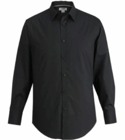 Edwards Long Sleeve Stretch Broadcloth Sport Shirt 5 Colors 3X, 4X, 5X, 6X -Big&Tall Outlet edsstrtchbrdclthblk 81068.1698775463