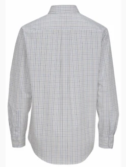 Edwards Poplin Tattersall Print Long Sleeve Sport Shirt 3 Colors 3X, 5X, 6X -Big&Tall Outlet edstattersallkhakiback 94352.1659469314