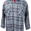 Falcon Bay Gray, Navy & Red Plaid Flannel Shirt 3X, 5X -Big&Tall Outlet fbayGryNavyRed 65871.1692291974